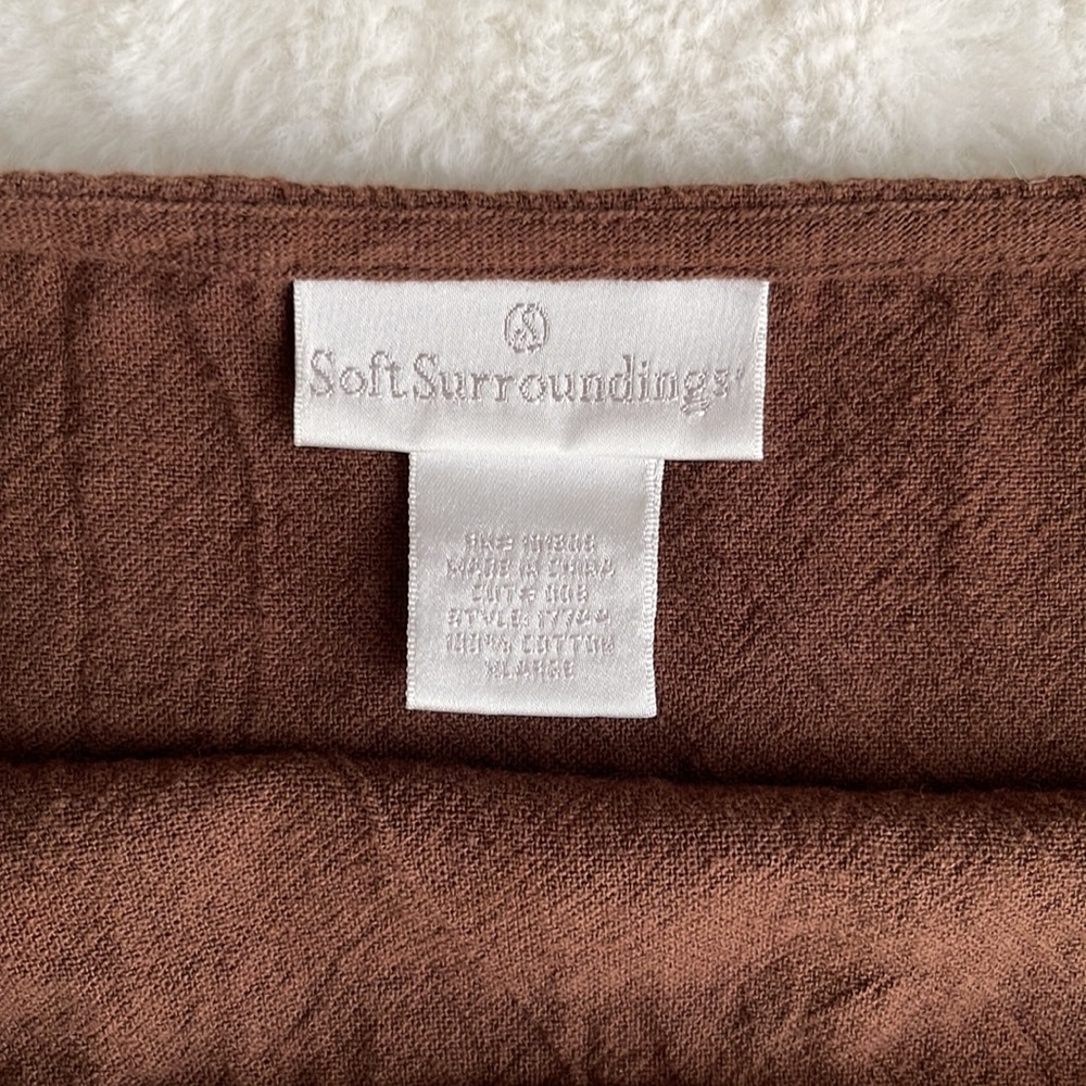 Soft Surroundings Oversized Blouse Drop Shoulder Top Sz XL - Picture 9 of 12